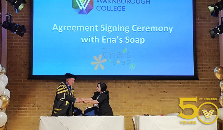 Warnborough signs a partnership agreement with Ena's Soap of Taiwan