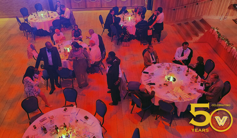 Aerial view of some of the tables during the Gala Dinner